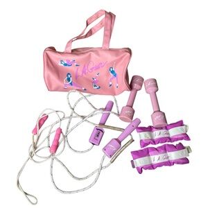 L.A. Gear Pink Fitness Set rétro 1980 entraînement cardio gym RaRe